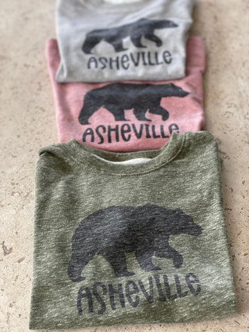 Asheville (Bear City) Shirt -Pink