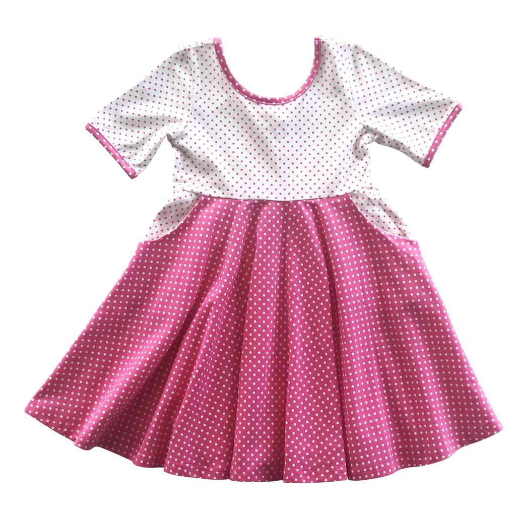Pink Dot Twirl Dress